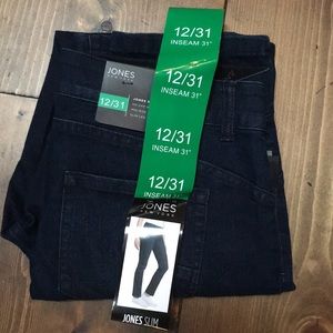 Jones New York dark wash slim fit jeans
